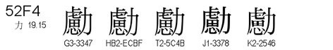 U+52F4